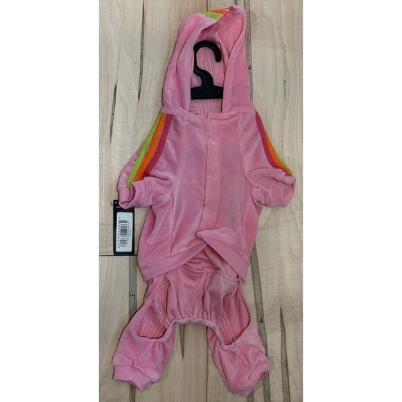 NWT Fabdog Pink Velour Jogger 14"; Stay Put Chest Closure; Elastic Bum - Picture 3 of 6